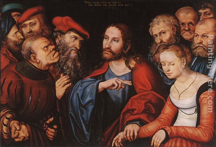 Lucas Cranach the Elder Christ and the Adulteress